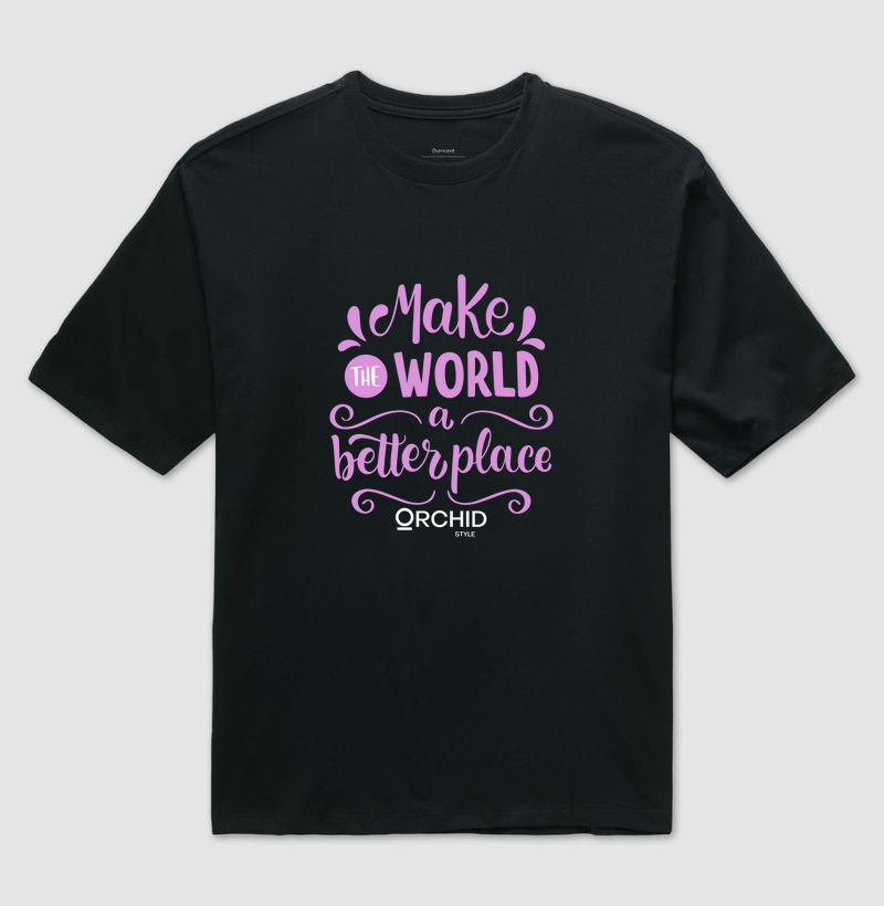 Camiseta Oversized Better Place Orchid
