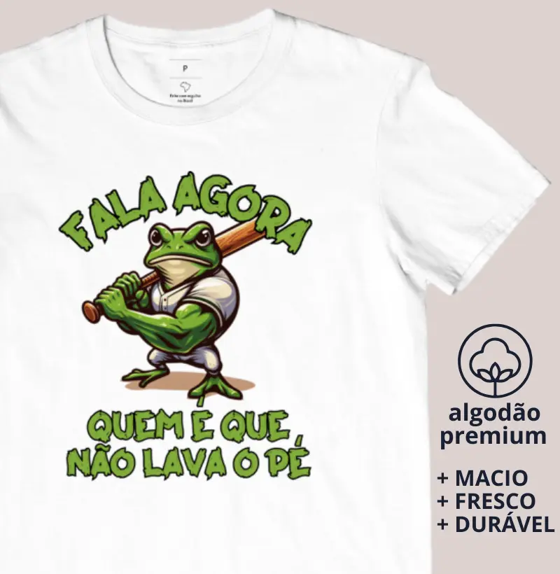 Camiseta O Sapo Não Lava o Pé