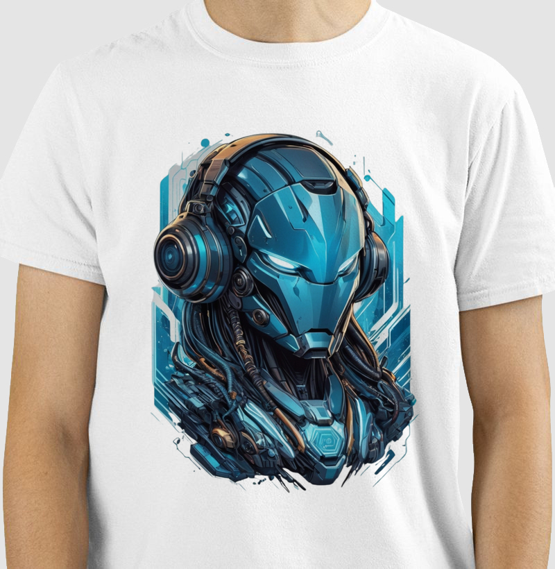 Cyber Warrior: Camiseta - Futurista