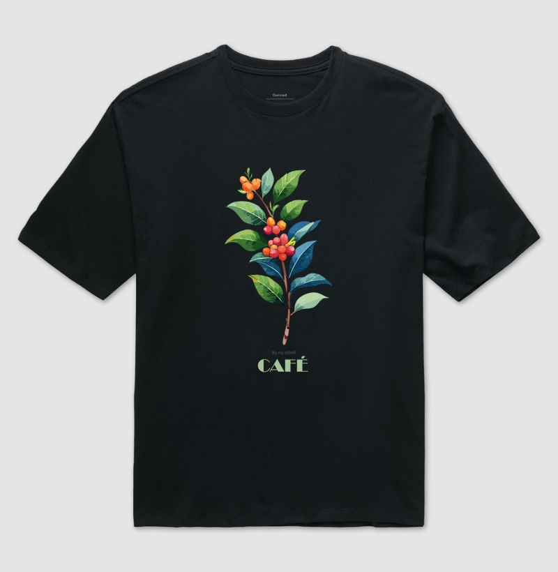 Rama de café colorida 02 - Oversized