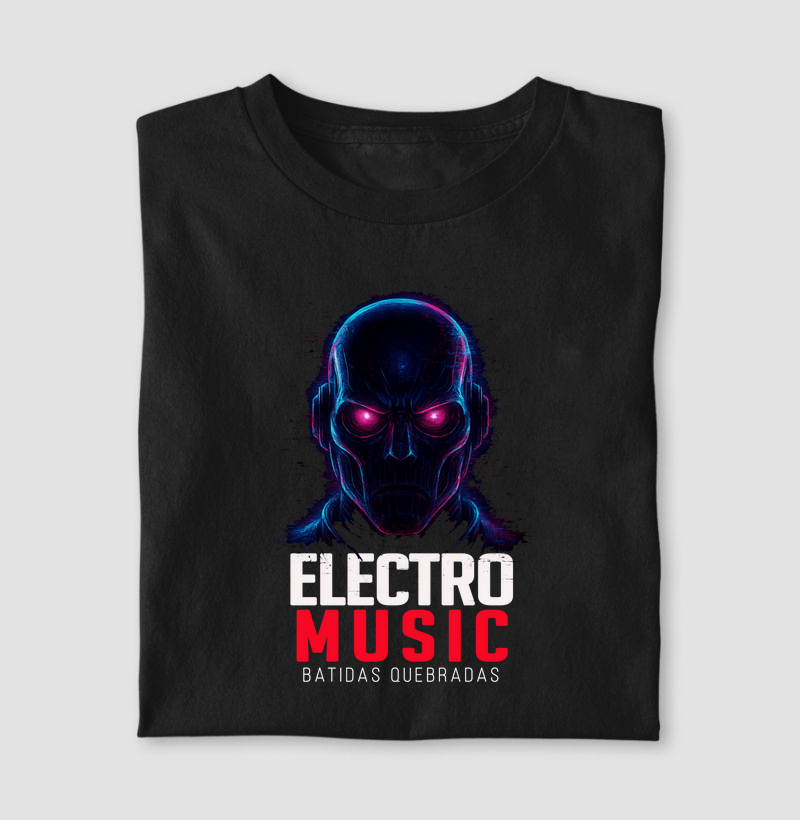 Camiseta Electro Music Batidas Quebradas