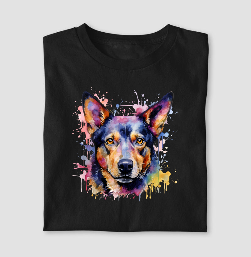 Australian Kelpie aquarela