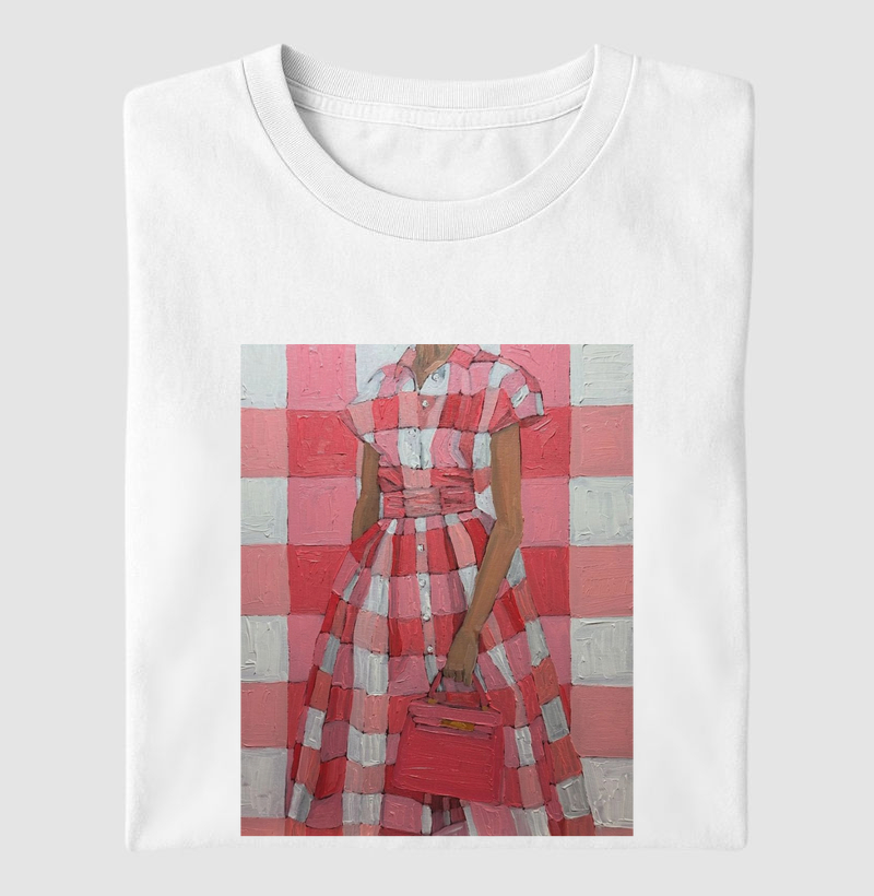 Pink Chequered Dress
