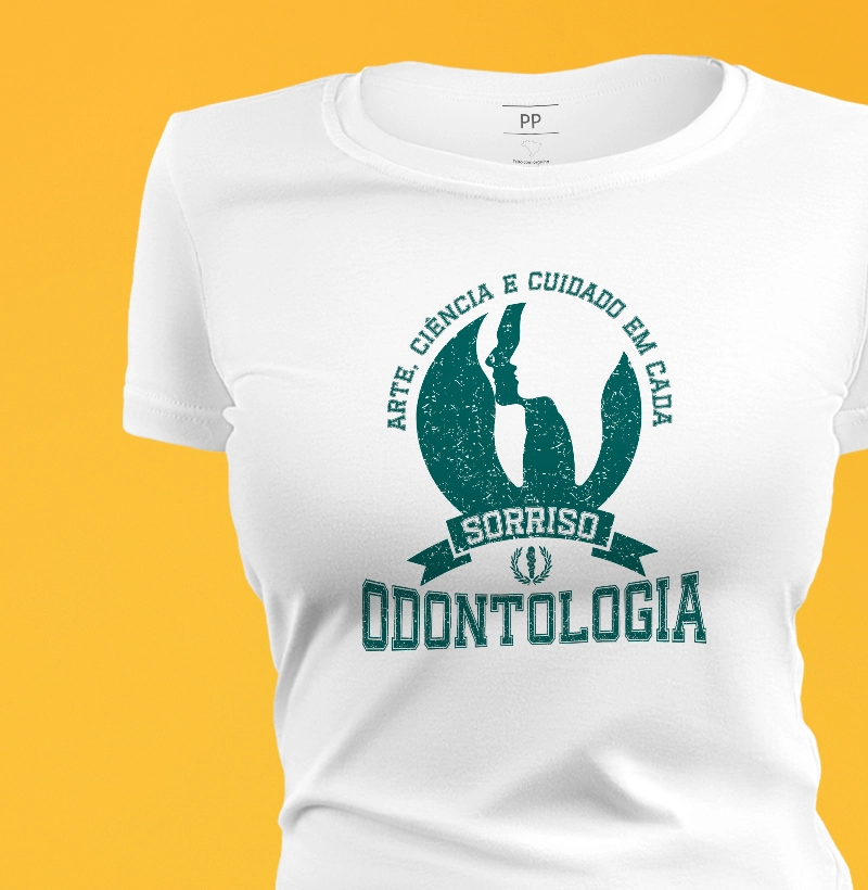 Camiseta Odontologia Sorriso - feminina