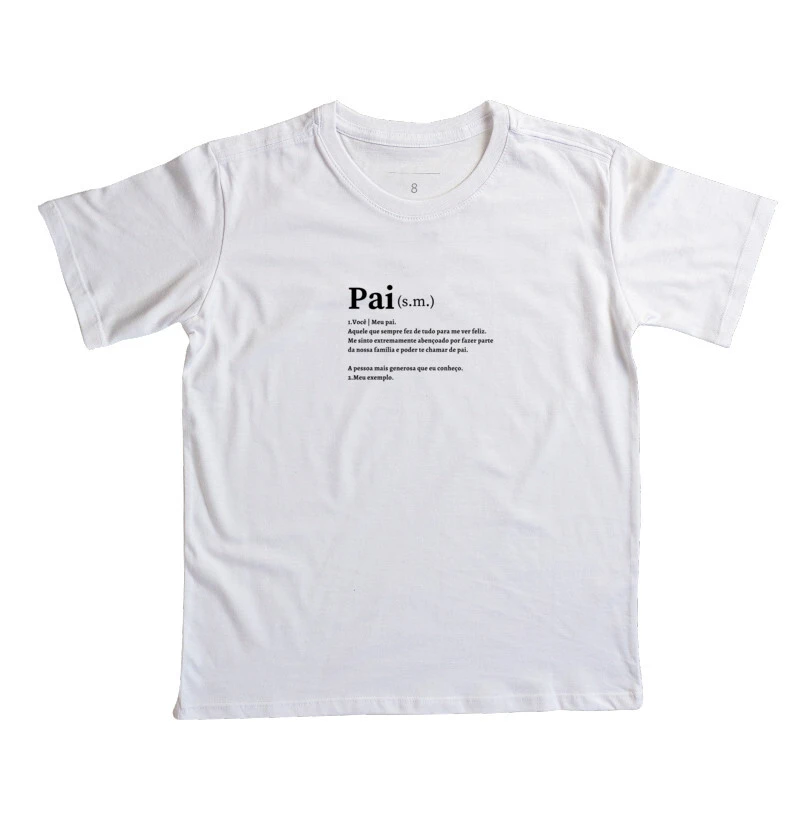 camiseta infantil dia dos pais