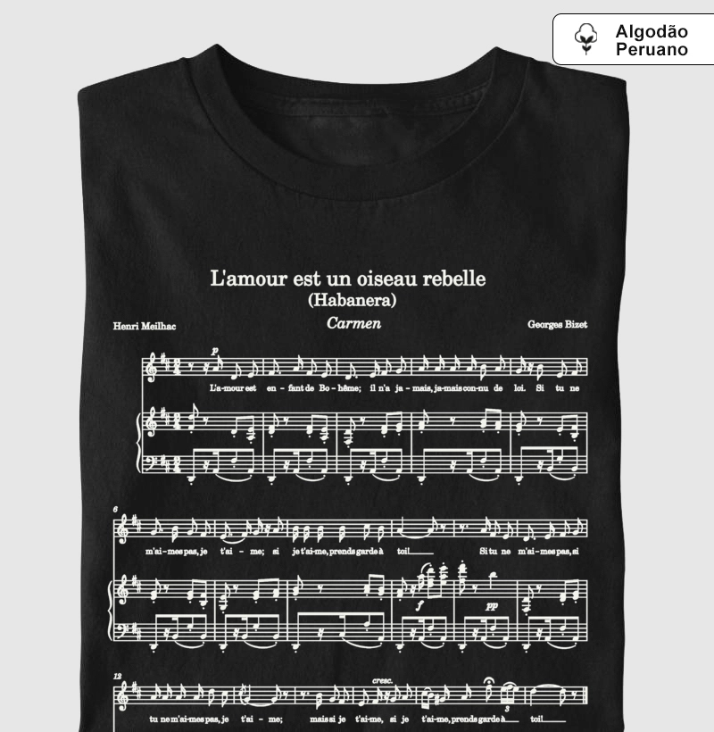 Partitura Habanera - Carmen - Árias em Algodão