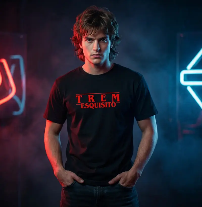 Camiseta Algodão Peruano- Trem Esquisito