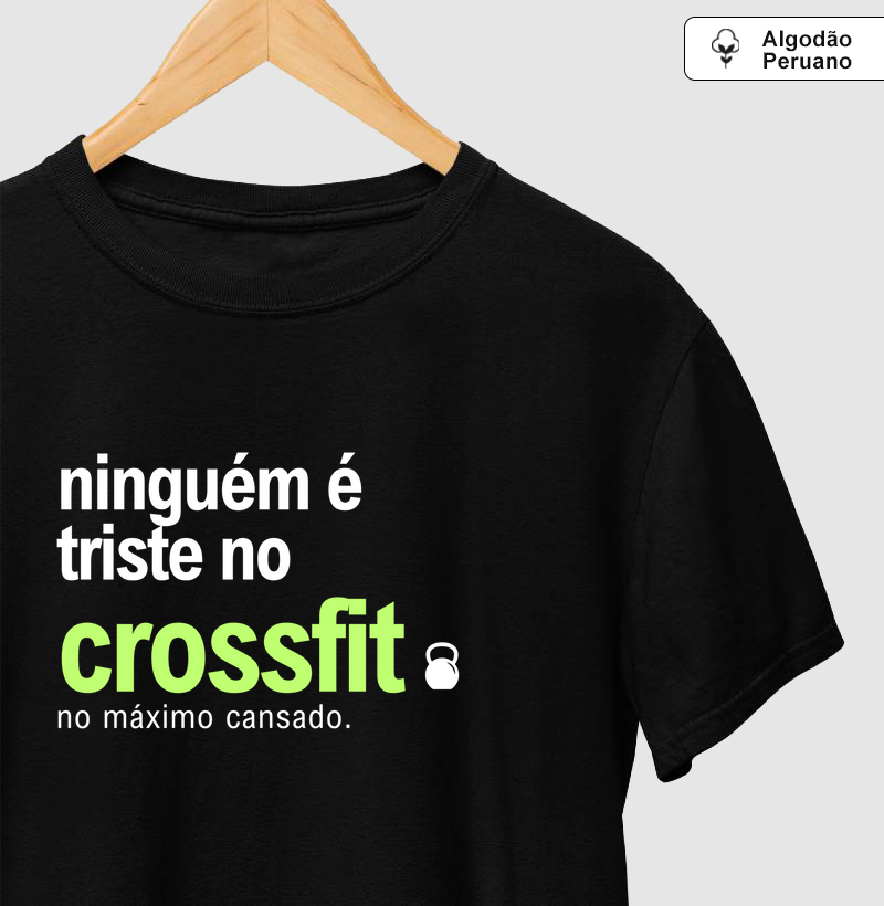 Ninguém é triste no crossfit