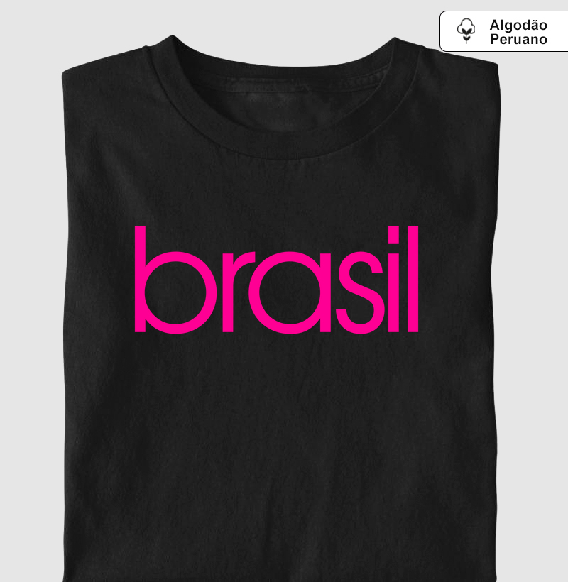 Camiseta AP Brasil Estampa Rosa