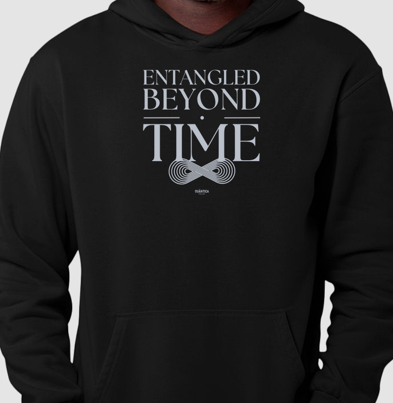 Hoodie Moletom Física Quântica - Entangled Beyond Time