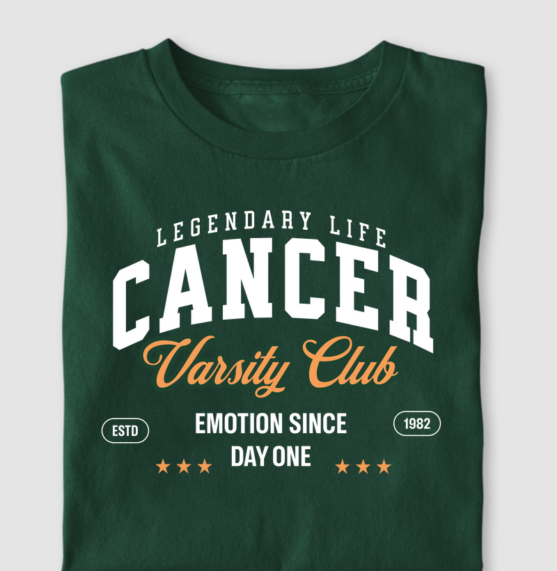 Camiseta Signos CÂNCER - VARSITY CLUB