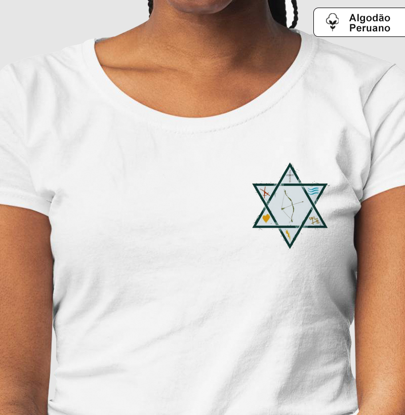 Camiseta  Premium 7 Linhas da Umbanda em Algodão Peruano