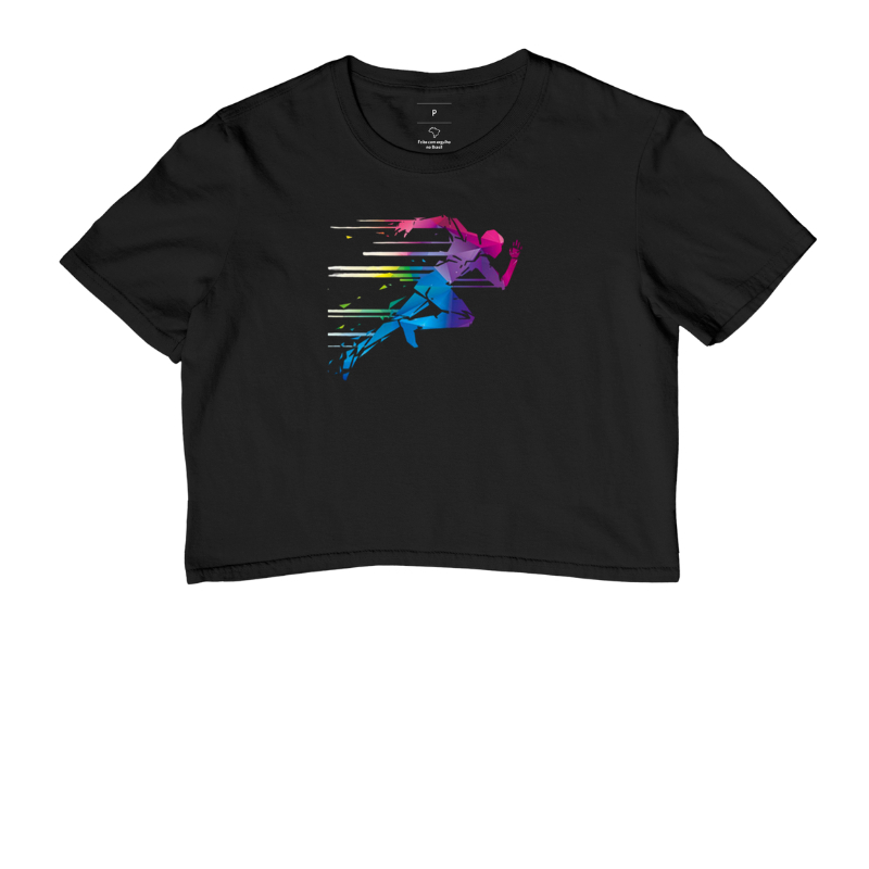 Camiseta Silhueta Mulher Corredora