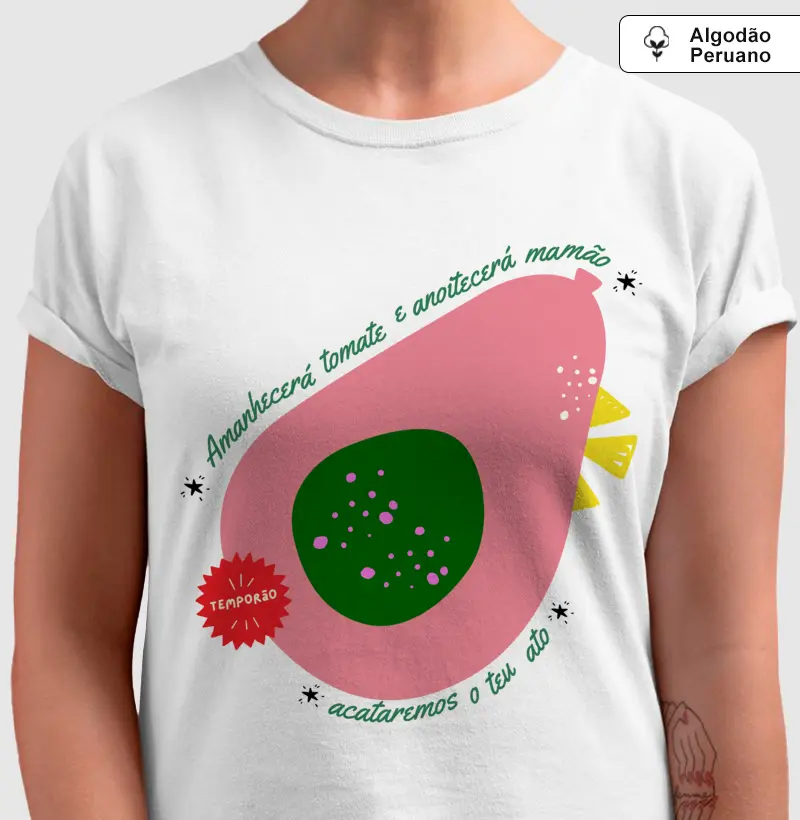 Camiseta Algodão Peruano Refazenda 