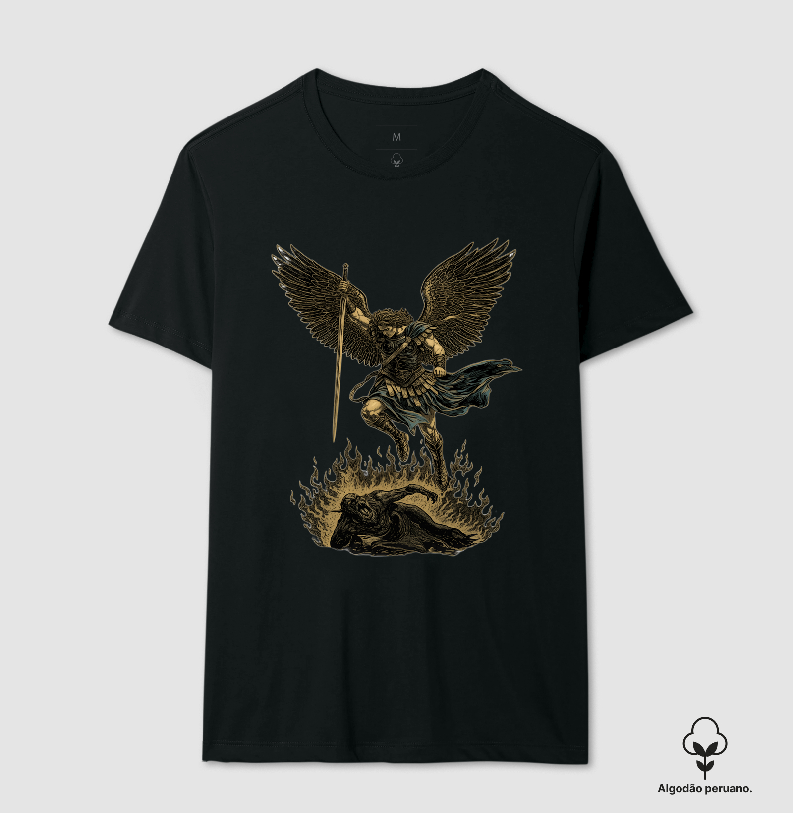 Camiseta "Arcanjo Miguel" - Coleção Cápsula Aeterna