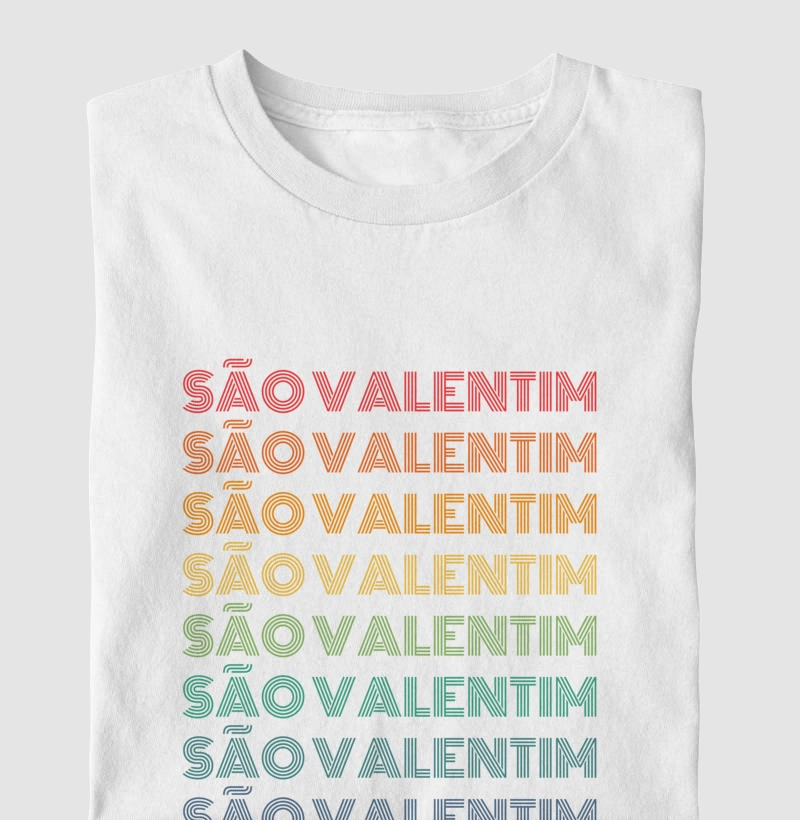 São Valentim Letreiro Retrô