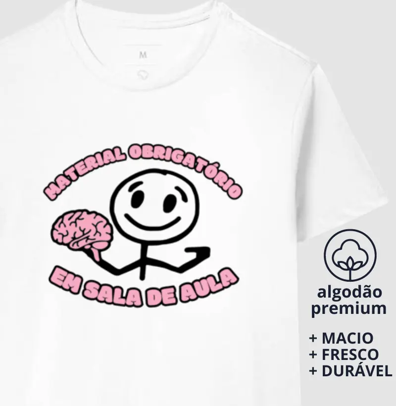 Camiseta Material Obrigatório