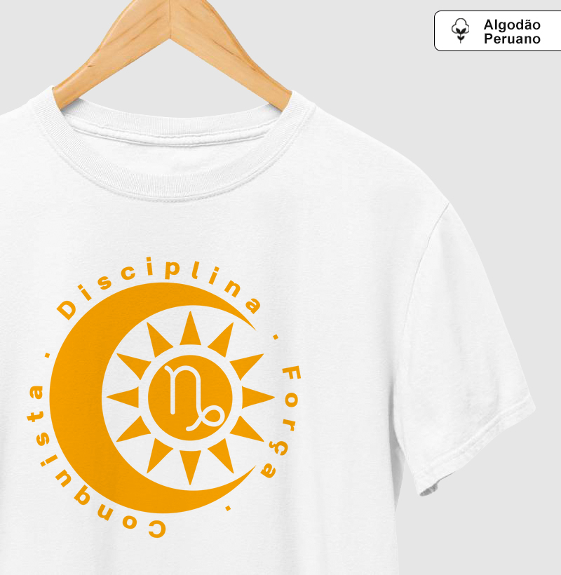 Capricórnio- Disciplina • Força • Conquista-Algodão peruano