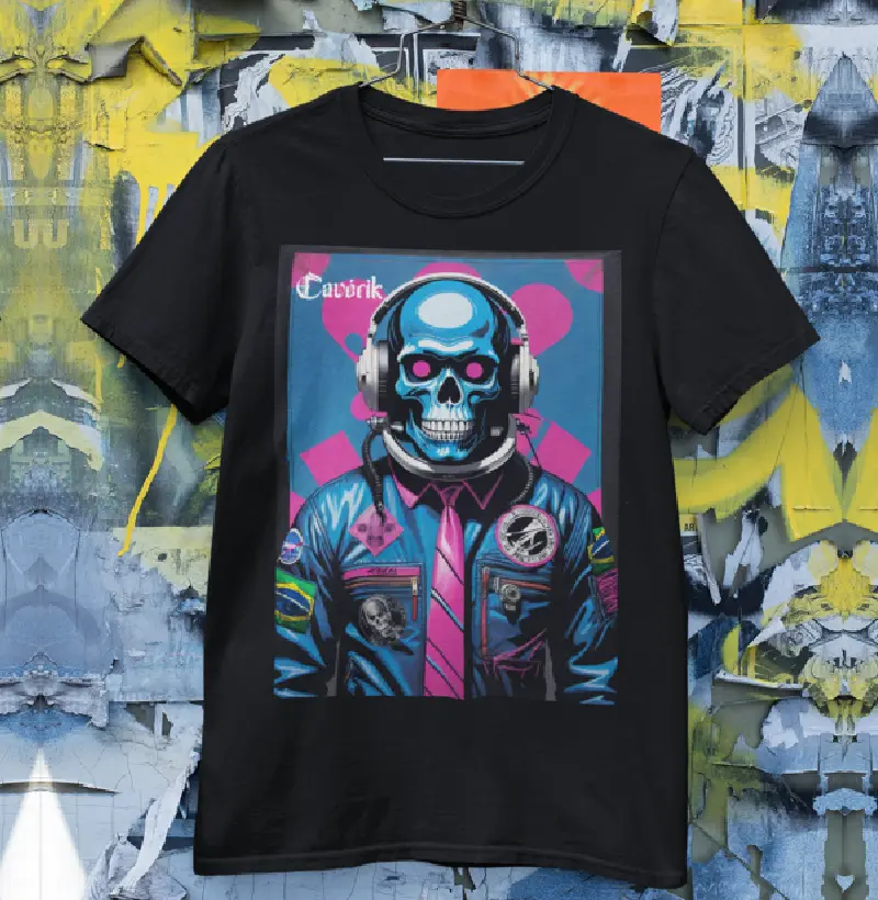 Streetwear Skull: Estilo Urbano e Caveira em uma Camiseta Exclusiva