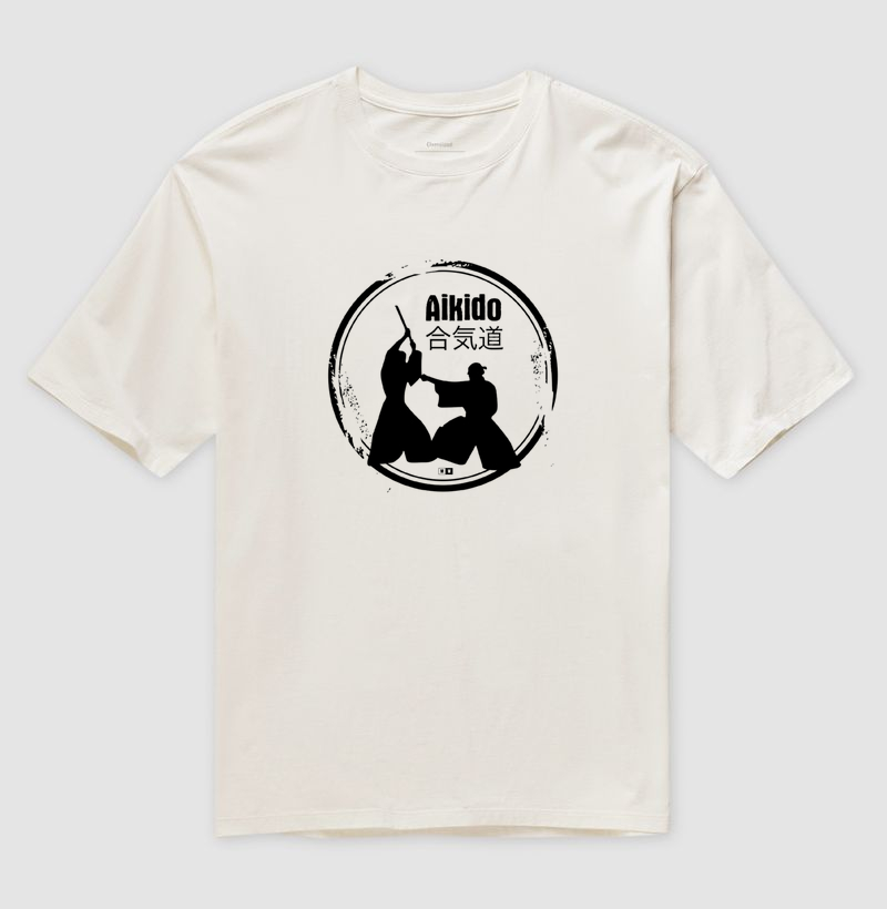 AIKIDO CIRCLE BLACK AND WHITE