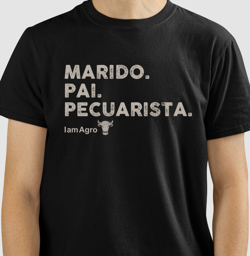 camiseta Marido. Pai. Pecuarista. 