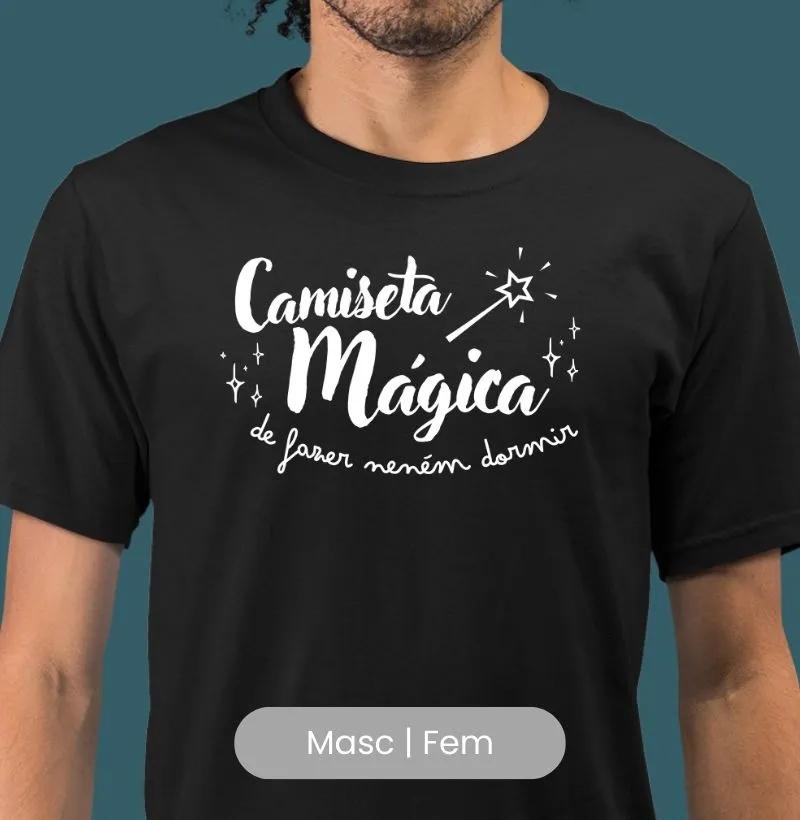 Camiseta mágica de fazer neném dormir