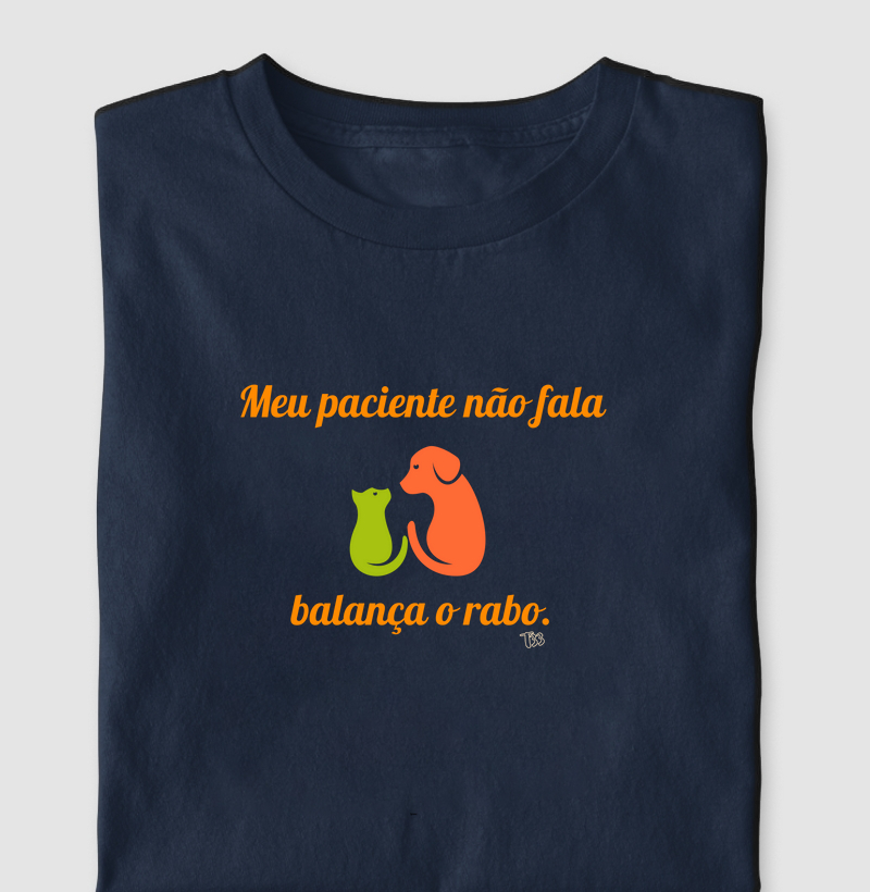 Meu paciente não fala, balança o rabo.