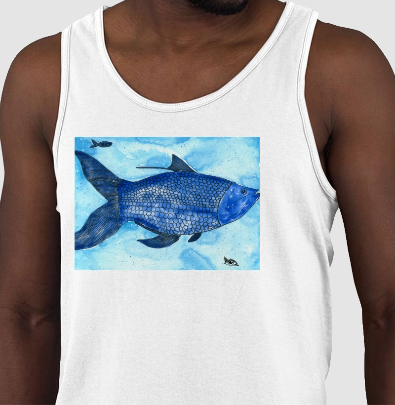 Regata Peixe Marinho Aquarela