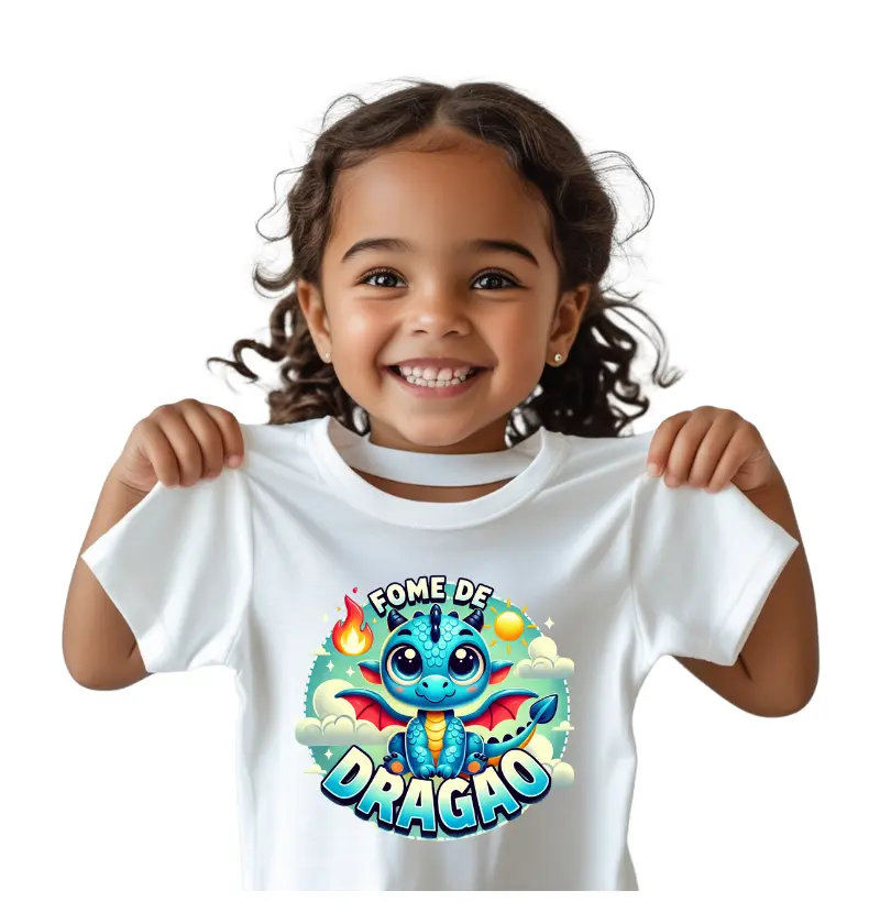 Camiseta Baby Dragon Fome de Dragão