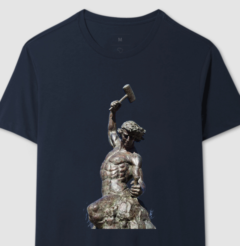 Camiseta "O homem esculpindo a si mesmo"