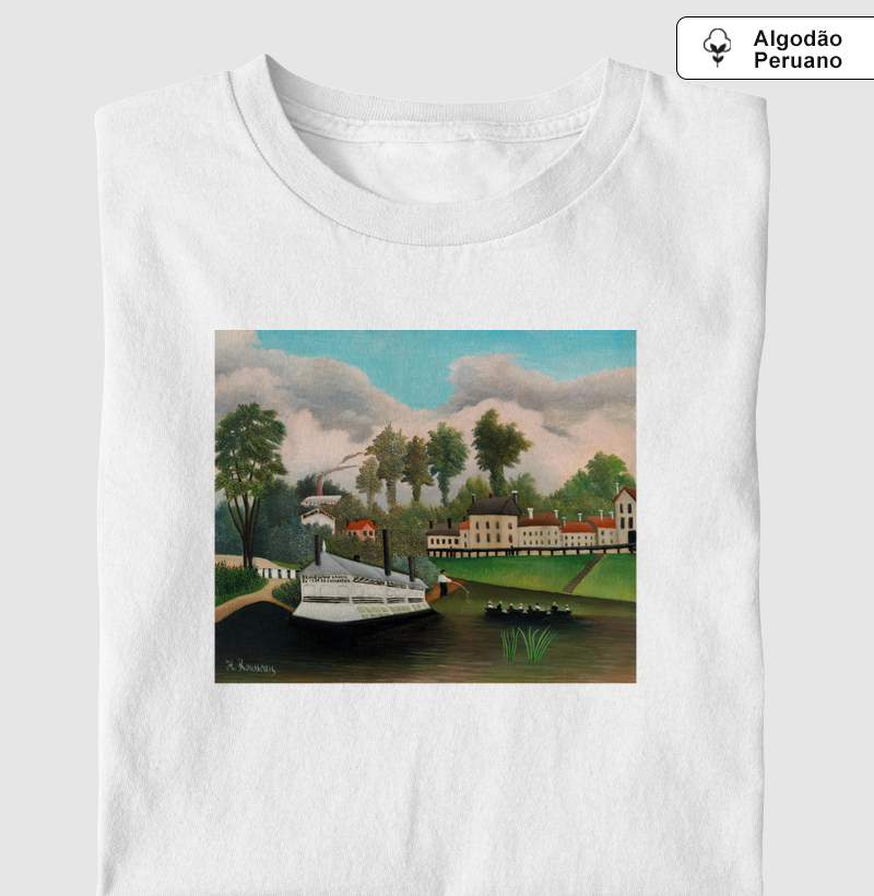 The Laundry Boat of Pont de Charenton by Henri Rousseau