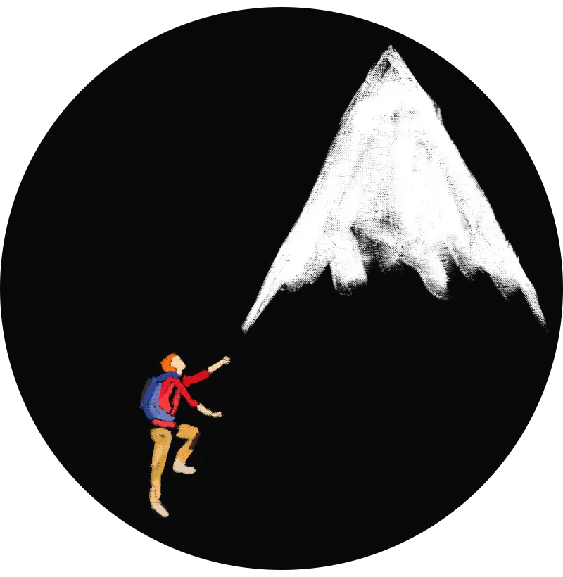 Aquela da escalada até o cume