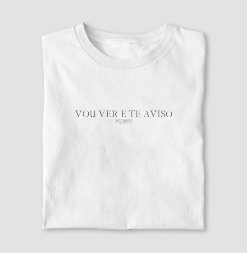 Vou ver e te aviso