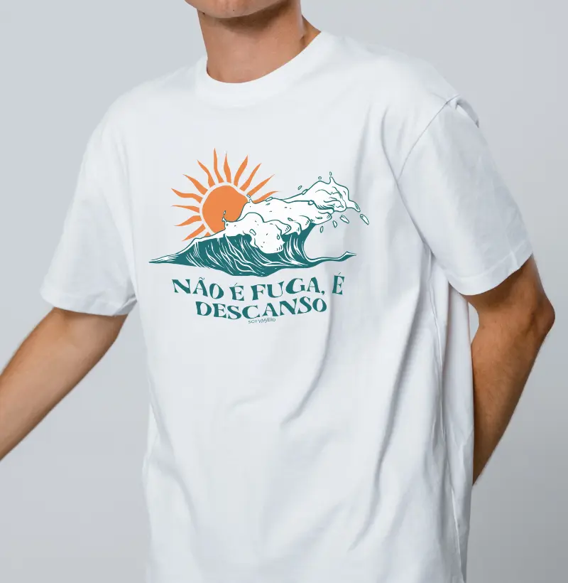Camiseta Viajante Mochileiro Descanso