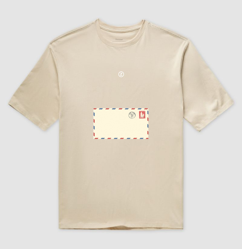 Camiseta Oversized Carta - ZAIRE Clothing