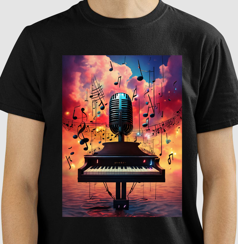 Piano e microfone 