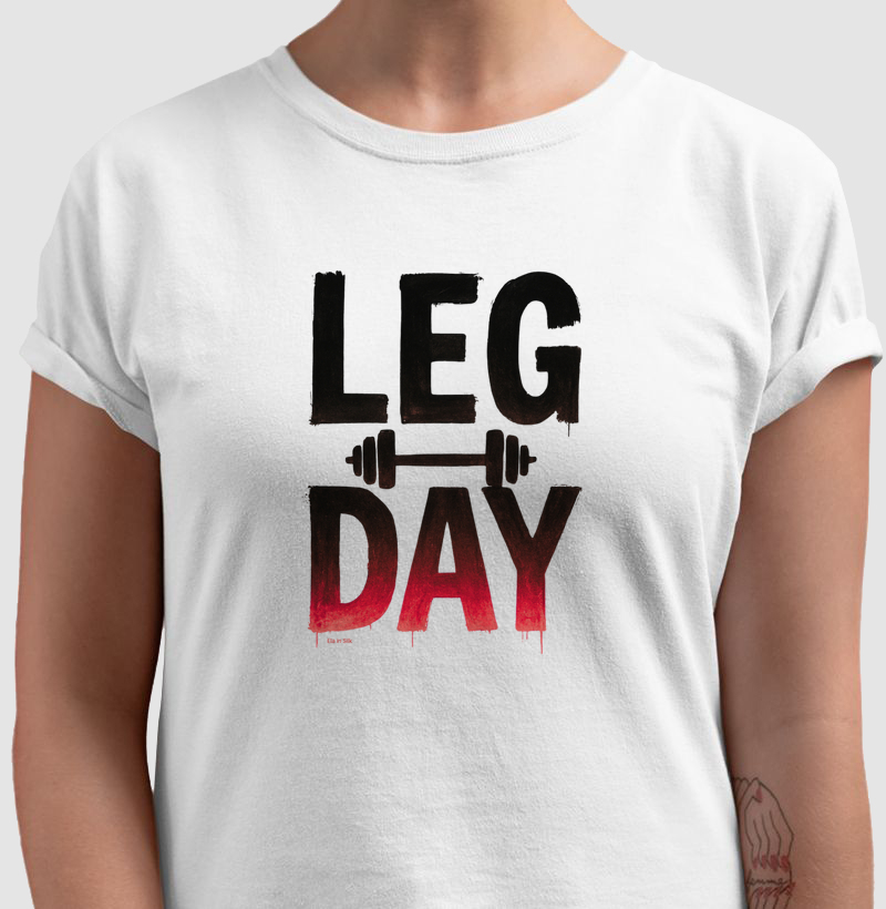 Leg Day preto/vemelho