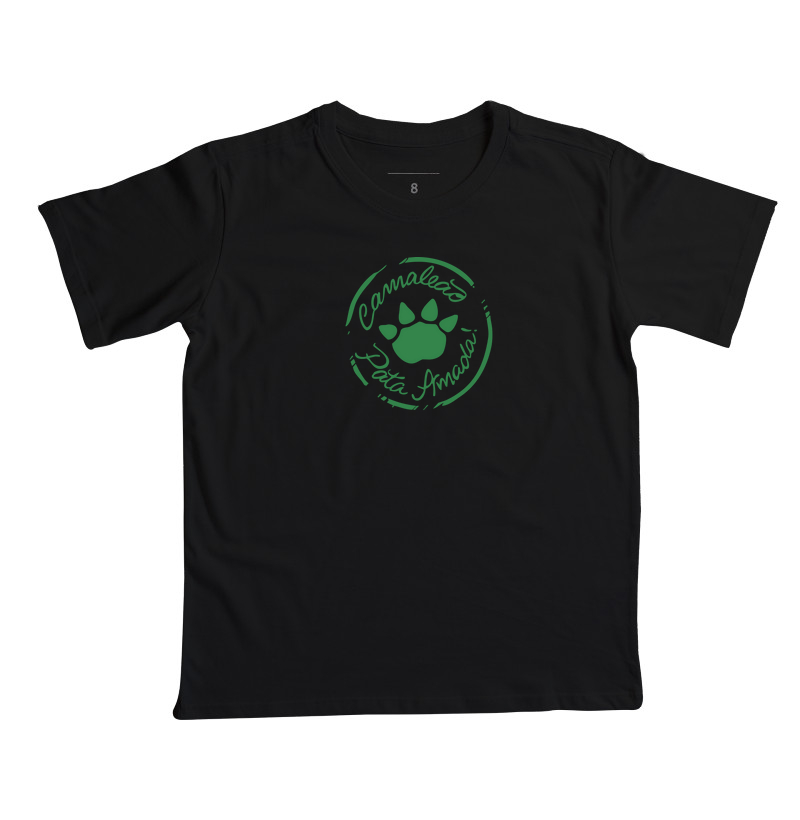 Camiseta Infantil Camaleão Pata Amada Brasão