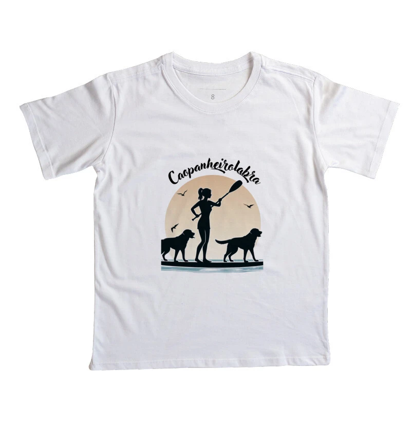 Camiseta infantil/ caopanheiro sunset