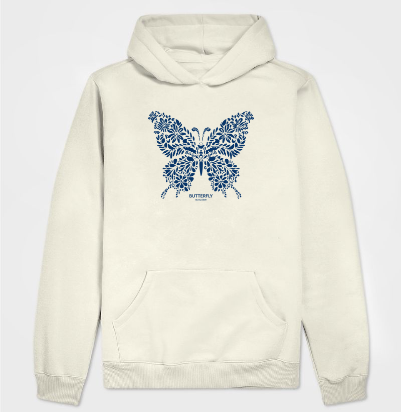 Borboleta Flores Azuis 01