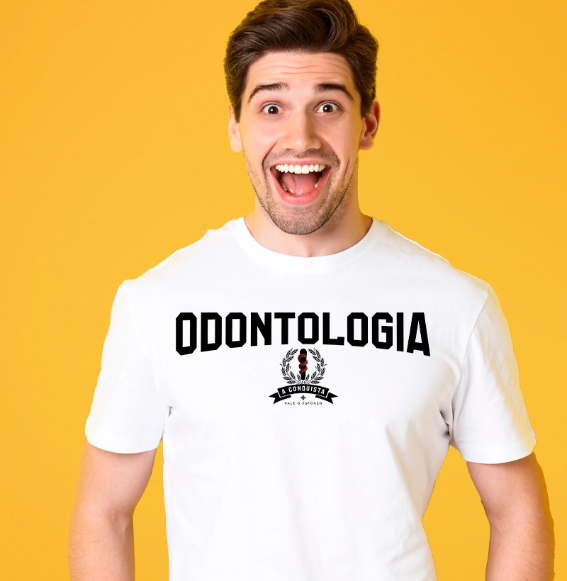 Camiseta Odontologia Premium Conquista - masculina