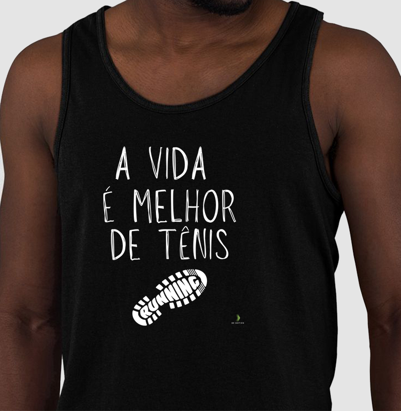 A vida é melhor de tênis de corrida