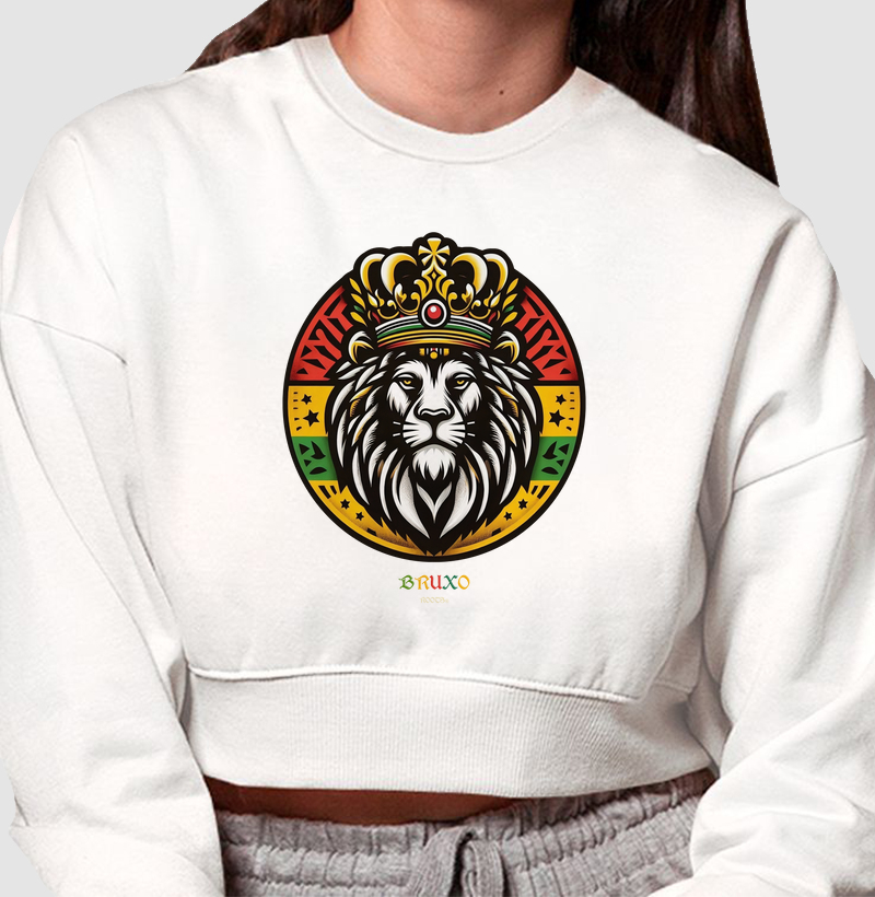 Cropped Moletom BR00069 Reggae Lion V2