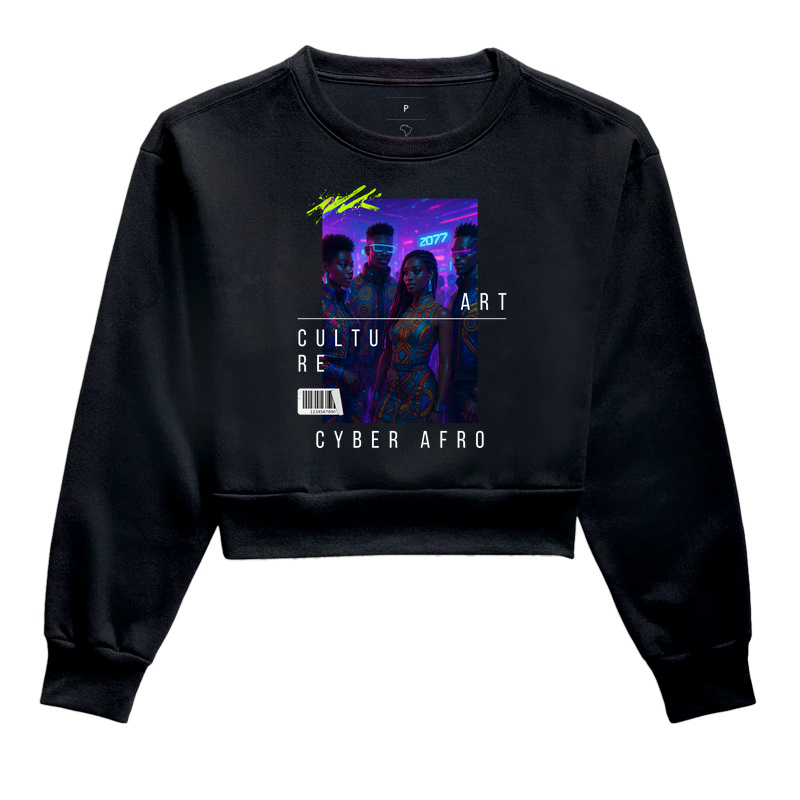 Cropped Moletom Black Party