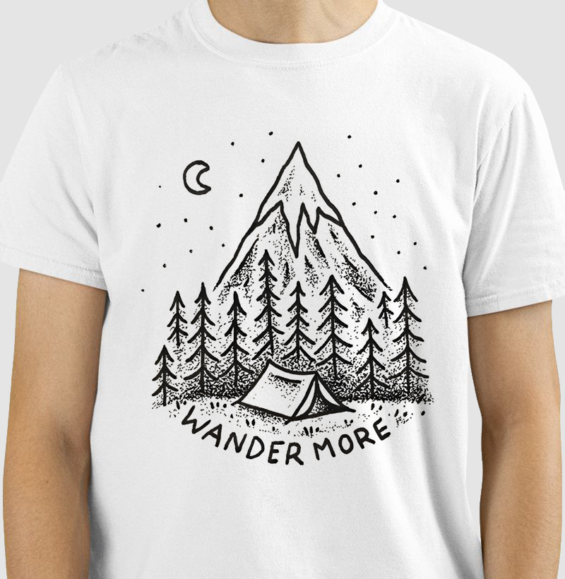 Wander More Camping black