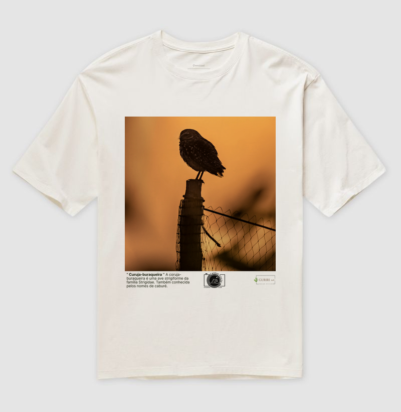 Camiseta Oversized - COLAB - Coruja Buraqueira - by Cássio Fotografia