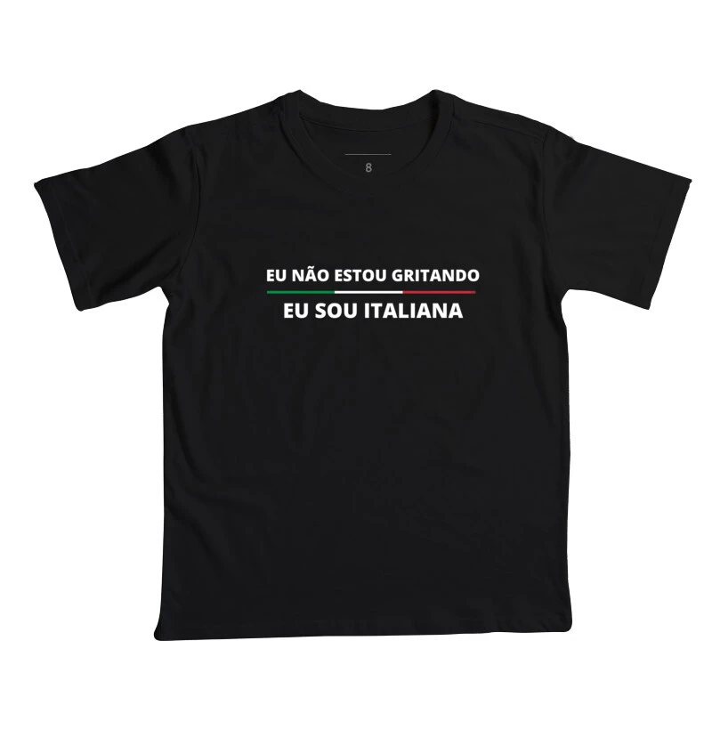 Falando como italiano Infantil Menina