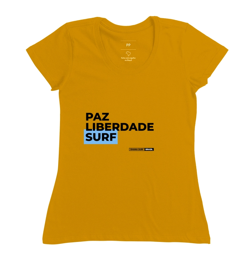 Camiseta Paz Liberdade Surf