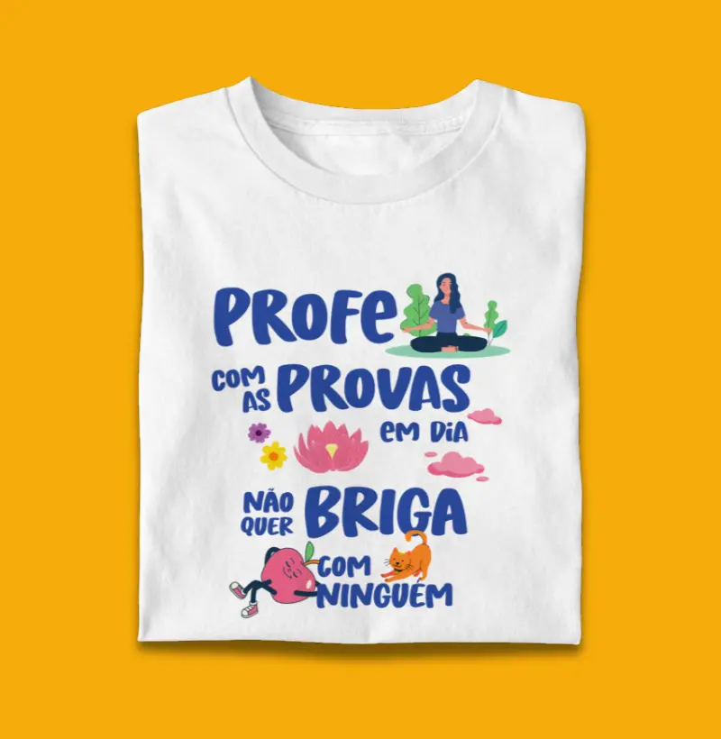 Profe com as provas em dia