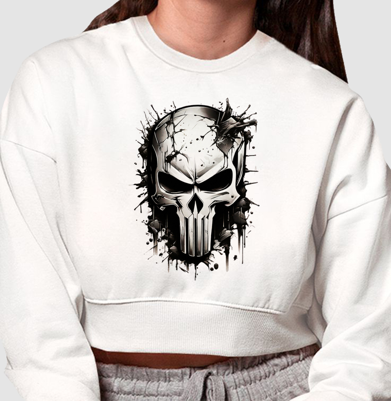 Moletom Cropped Máscara da Retaliação